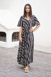 25S35512 Long Dress - Black/Beige