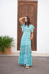 25S35579 Long Dress - Teal