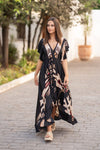 25S35597 Long Dress - Animal Print
