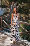 25S35655 Long Dress Print