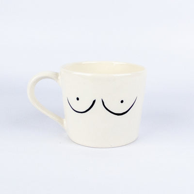 Mug C White Gloss - Boobs