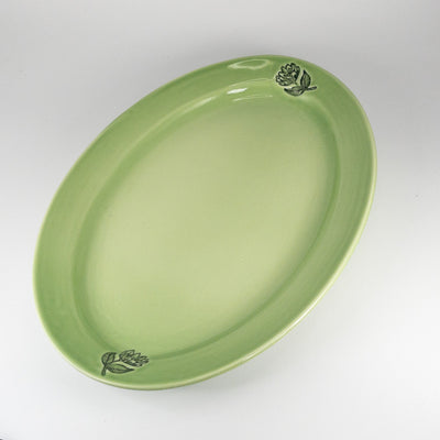 Oval Platter Large Gloss - Fynbos - Olive Dark