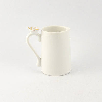 Milk Jug with Rose Handle