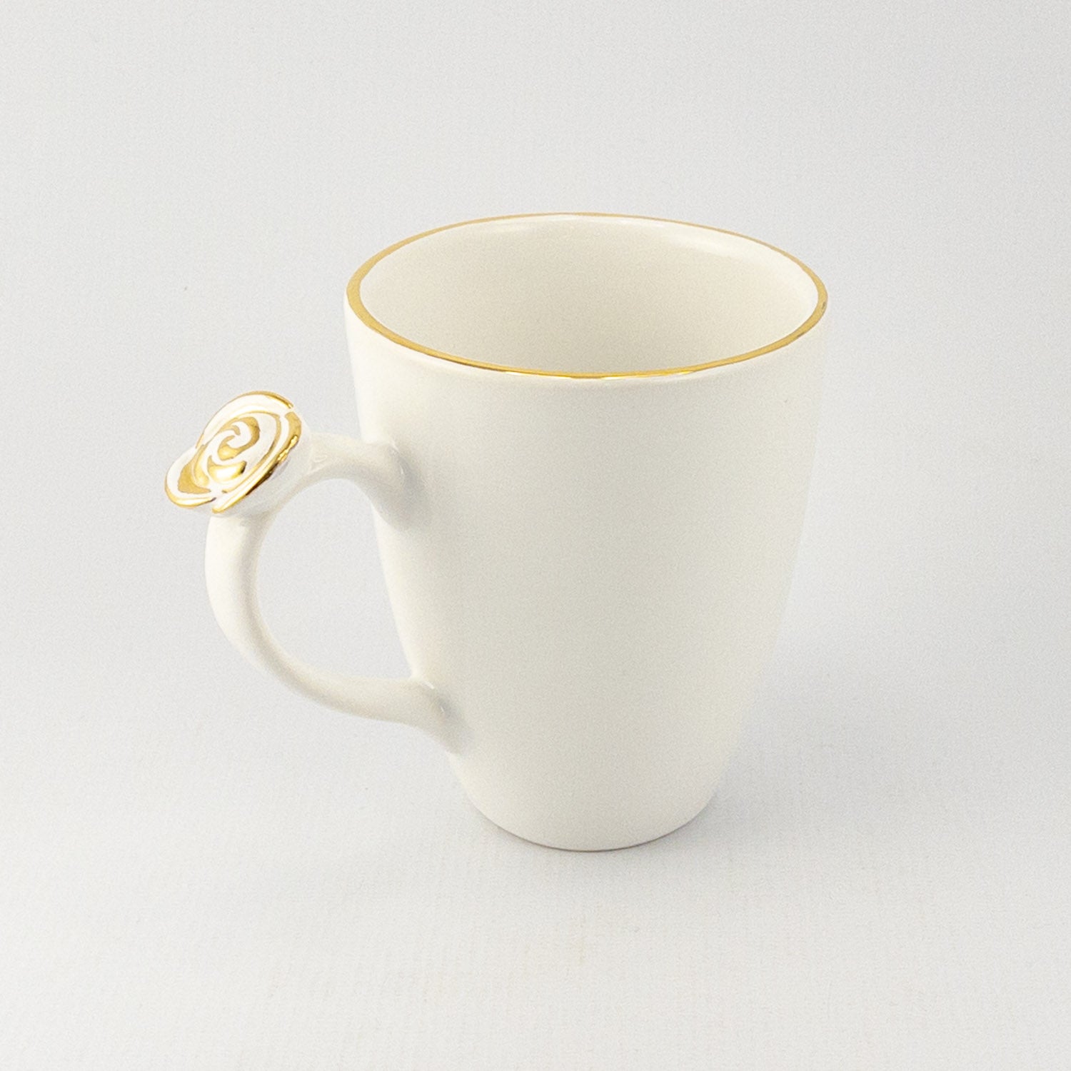 Mug A with Gold Rose Handle