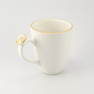Mug A with Gold Rose Handle