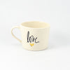 Mug C White Gloss - Love Gold Heart