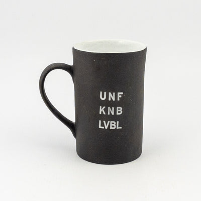 Mug D Black Clay / White Gloss - unfknblvbl