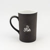 Mug D Black Clay / White Gloss - my fok