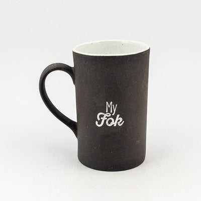 Mug D Black Clay / White Gloss - my fok