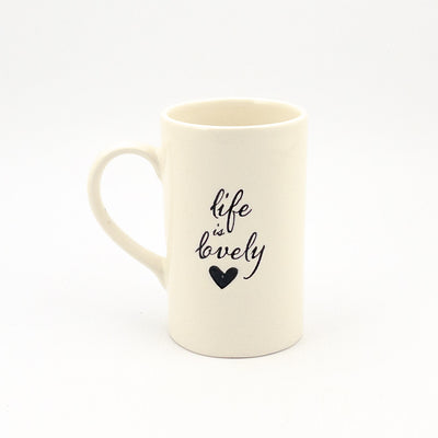Mug D White Gloss -