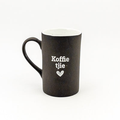 Mug D Black Clay / White Gloss