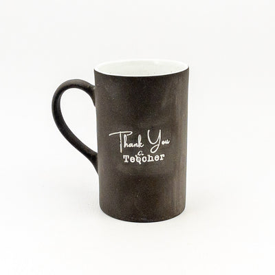 Mug D Black Clay / White Gloss - Thank you Techer