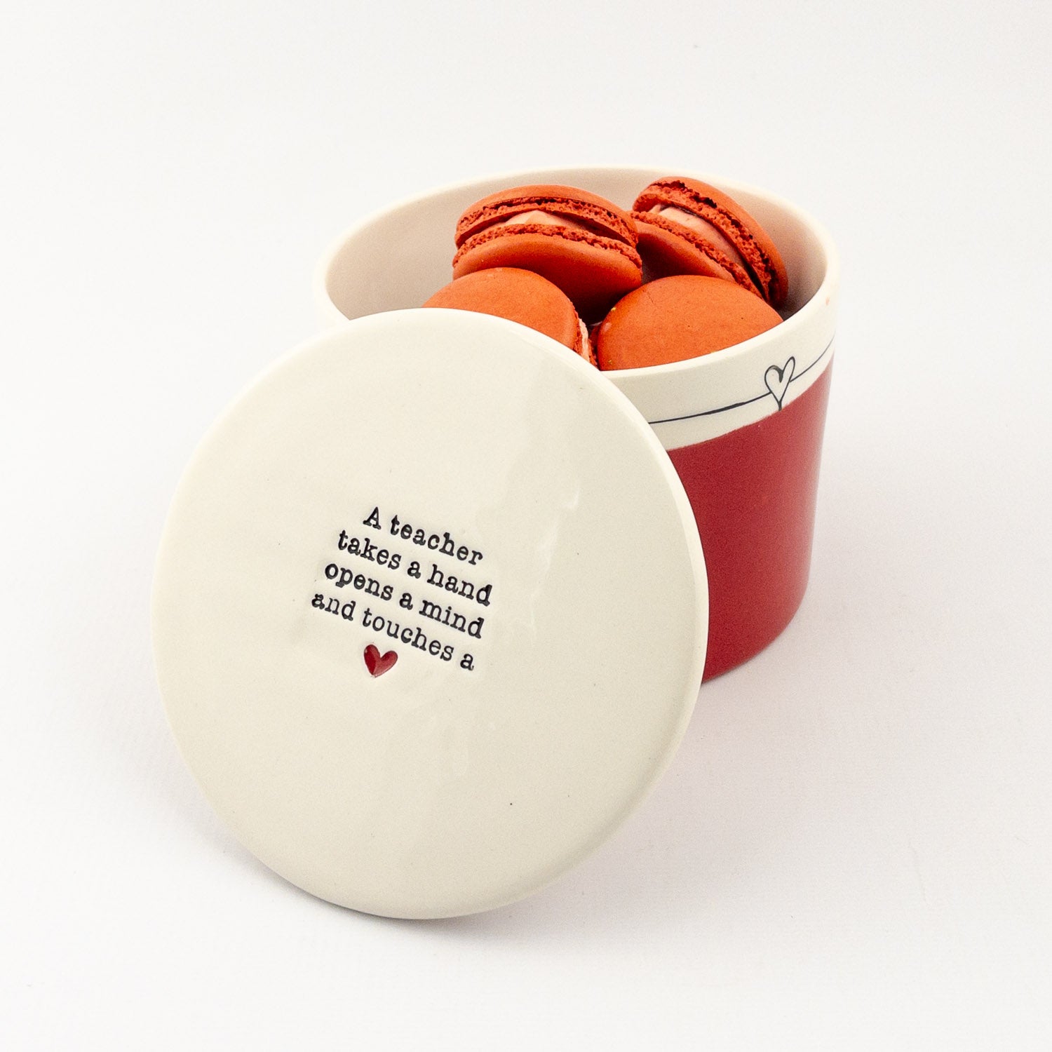 Red Jar with Ceramic Lid –