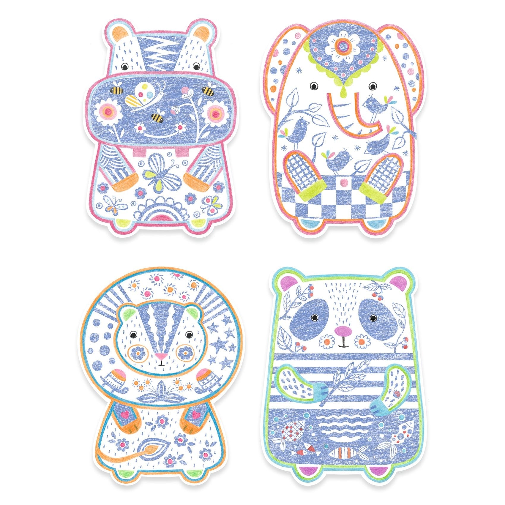 Magic Colour Reveal Set – Wild Animals