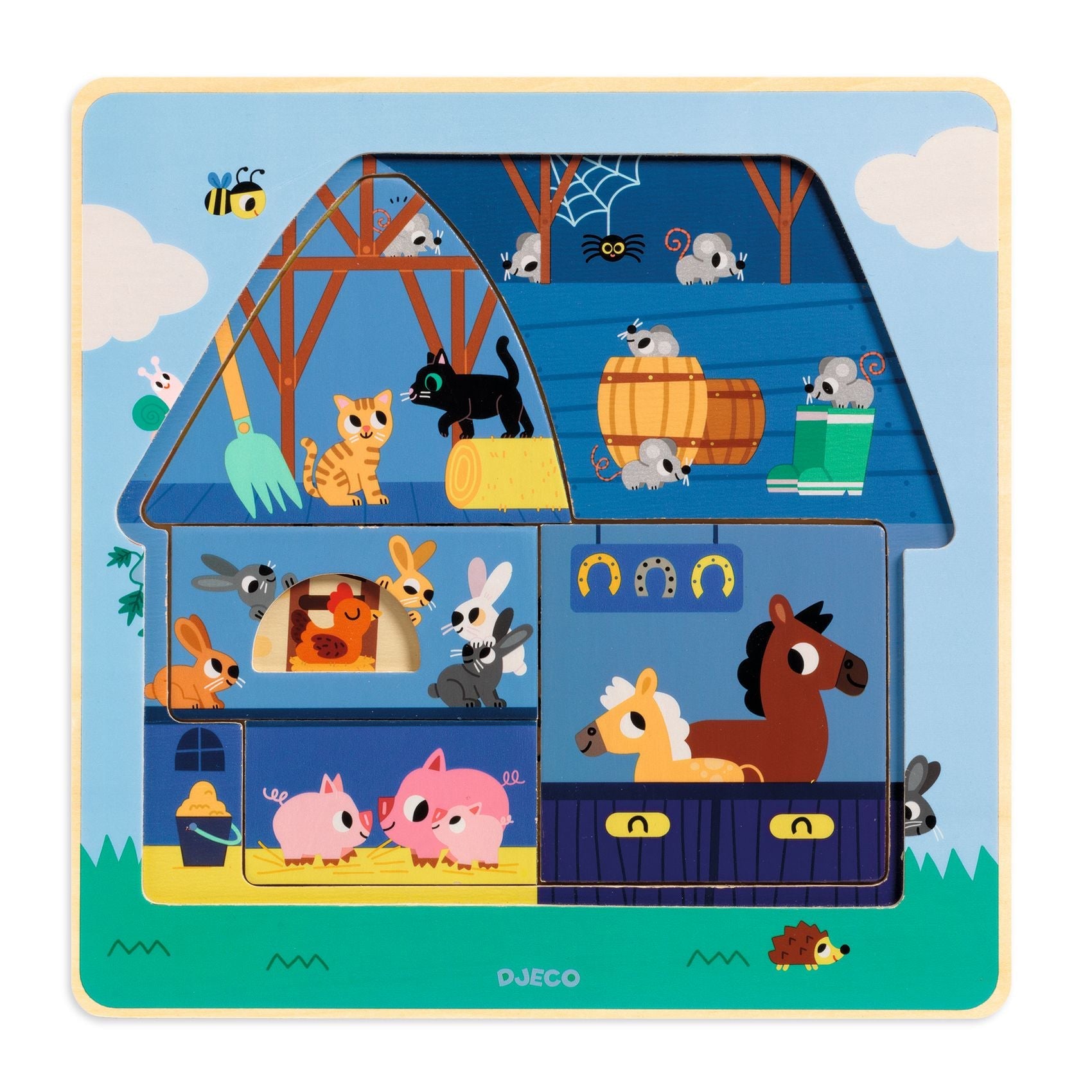 Three Layer Wooden Puzzle – Chez Moo