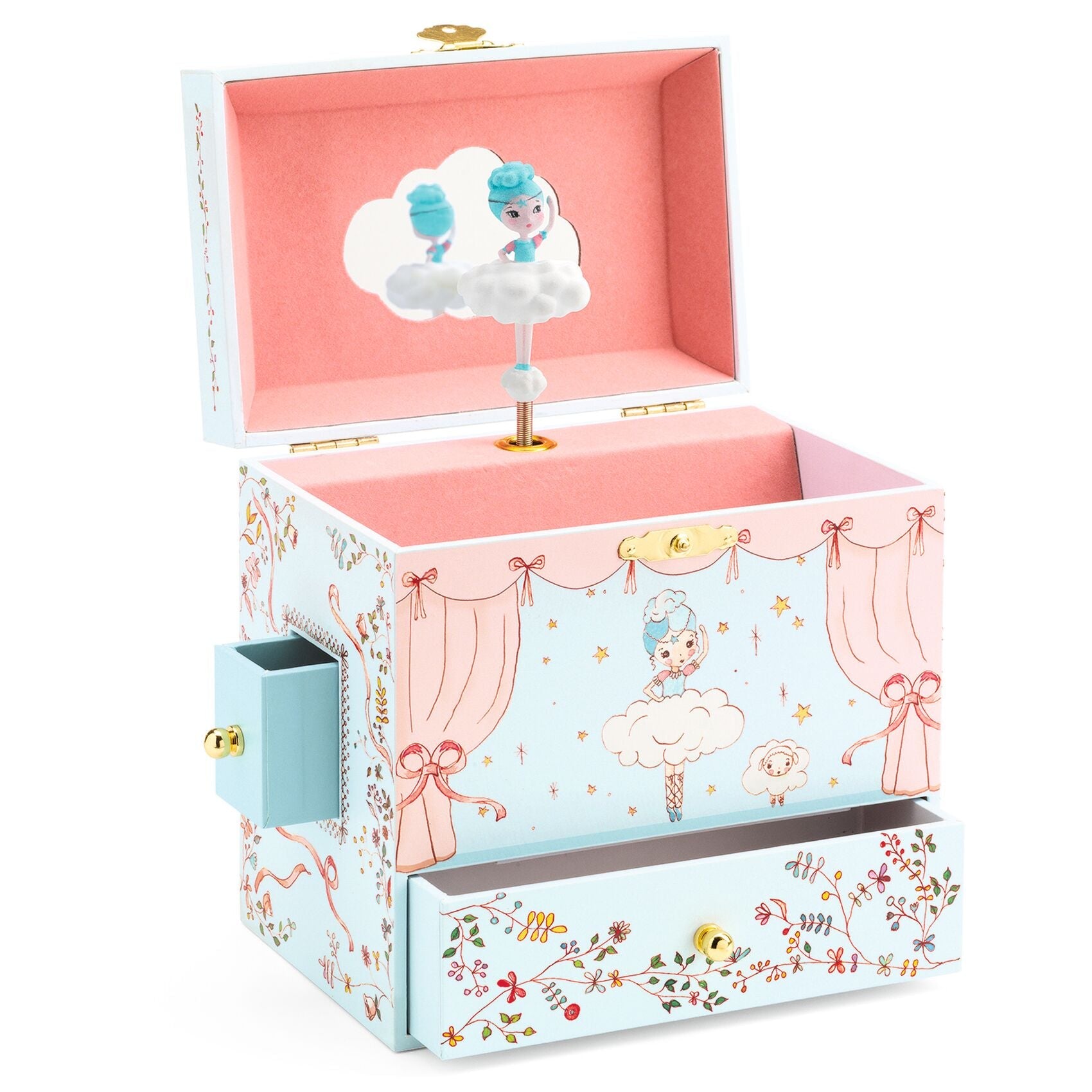 Wooden Musical Jewellery Box – Ballerina on Stage