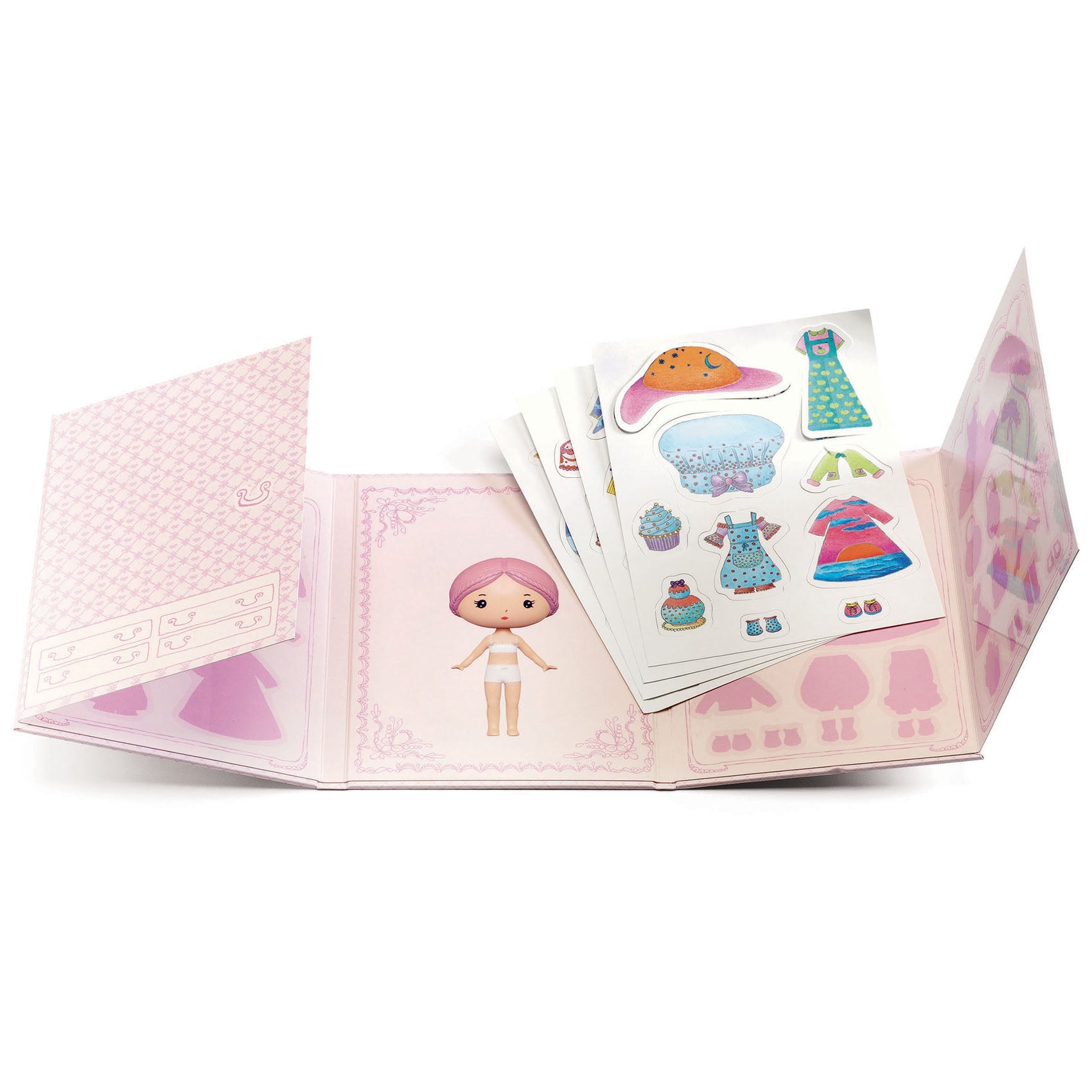 Tinyly Miss Lilypink with Reusable Stickers