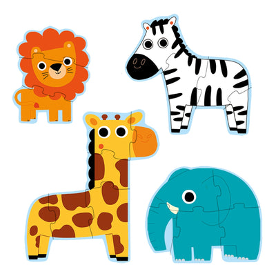 4-in-1 Progressive Primo Puzzle – In The Jungle