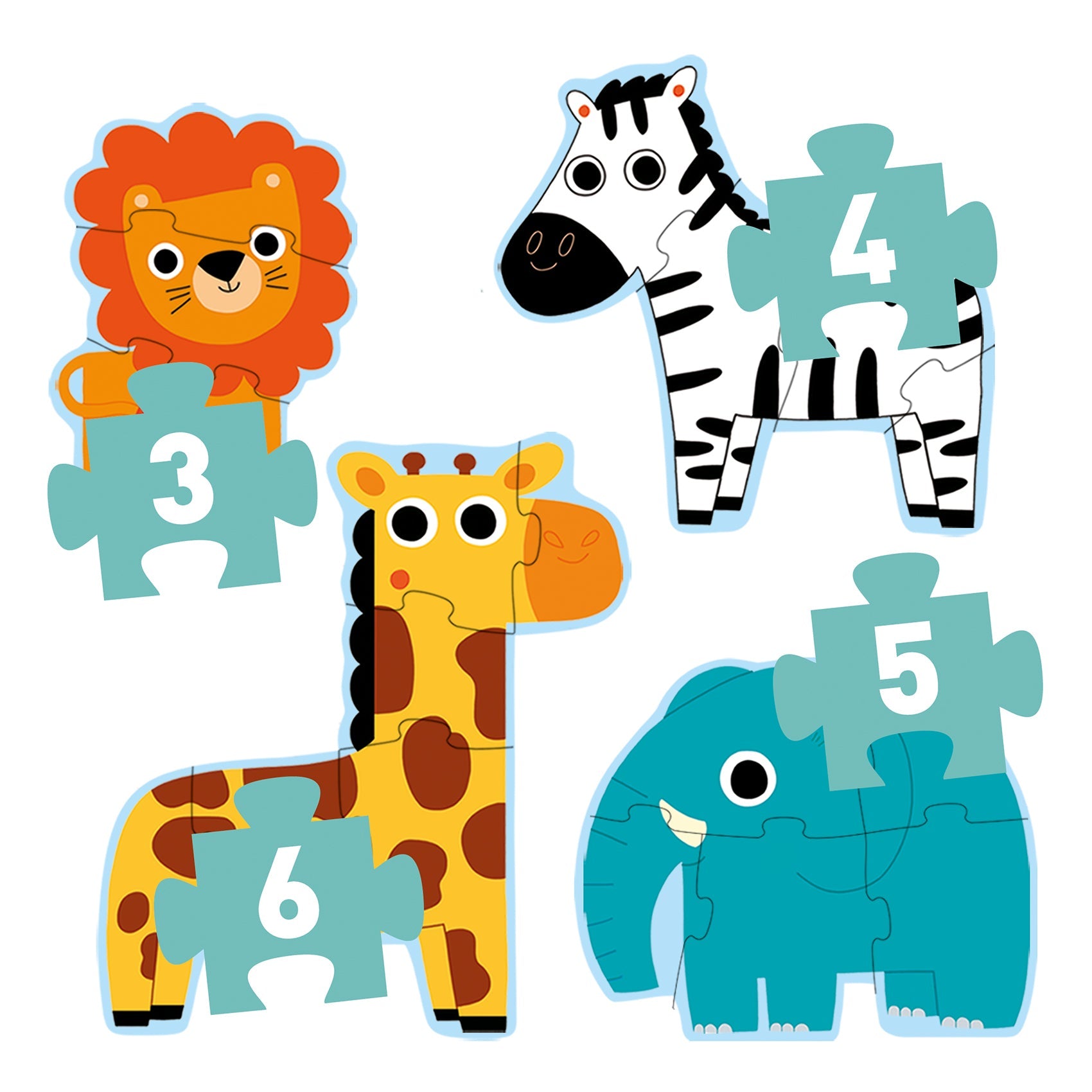 4-in-1 Progressive Primo Puzzle – In The Jungle