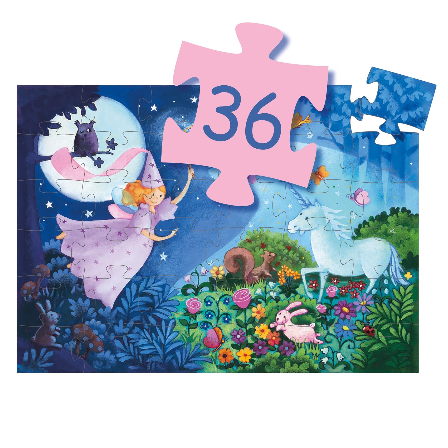 The Fairy and the Unicorn Puzzle – 36 Piece