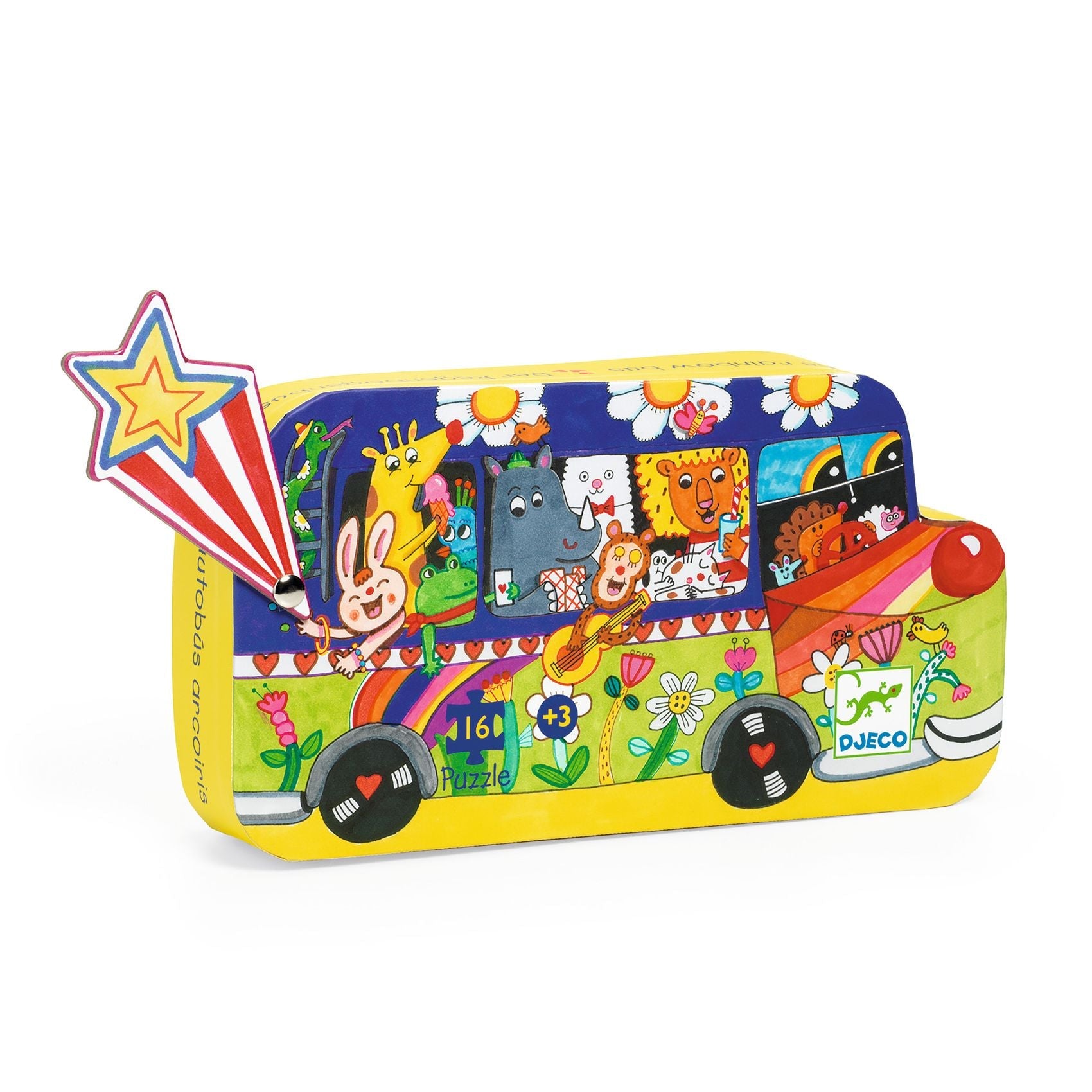 Rainbow Bus Puzzle – 16 Piece