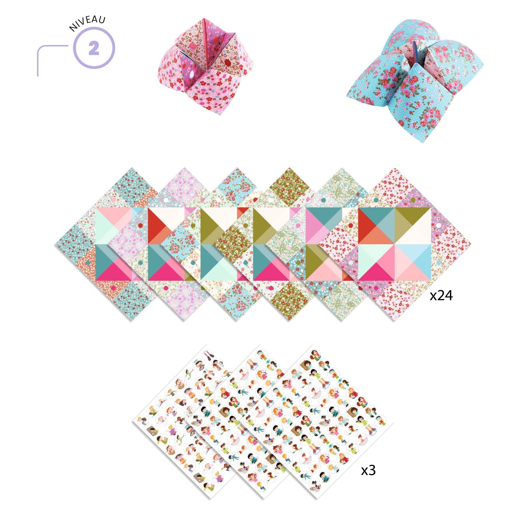 Origami Fortune Tellers – Flowers