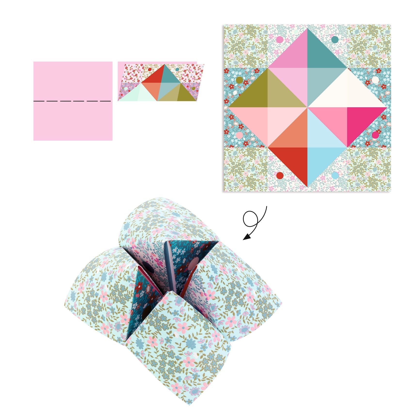 Origami Fortune Tellers – Flowers