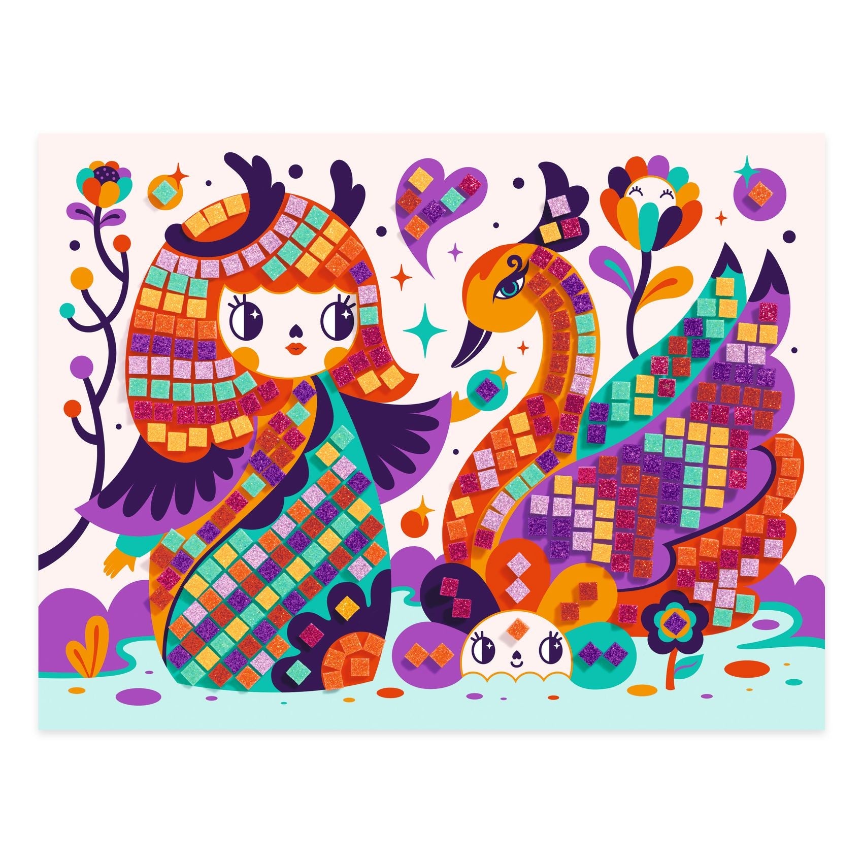 Soft Mosaics – Kokeshi Doll