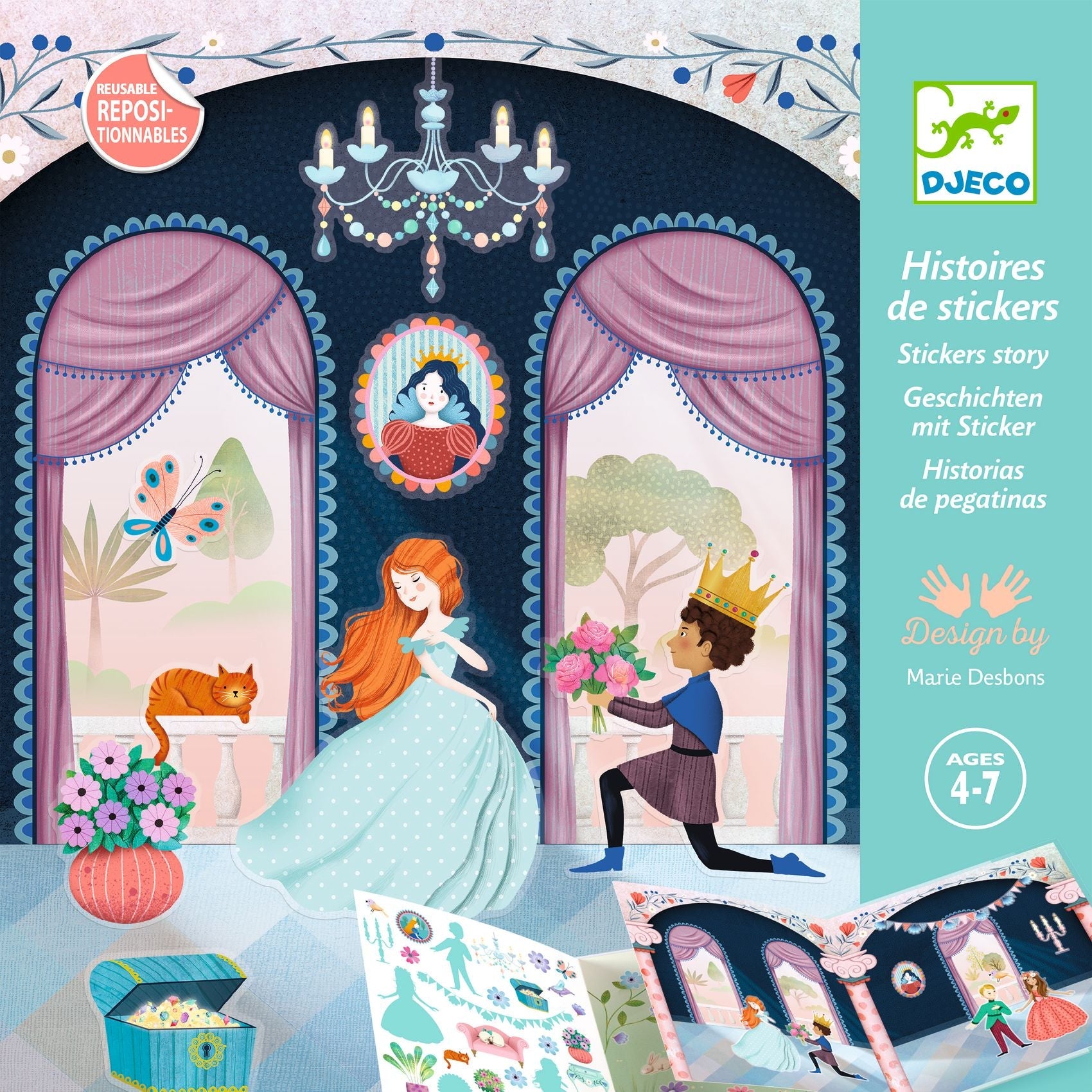 Life In The Castle with Reusable Stickers