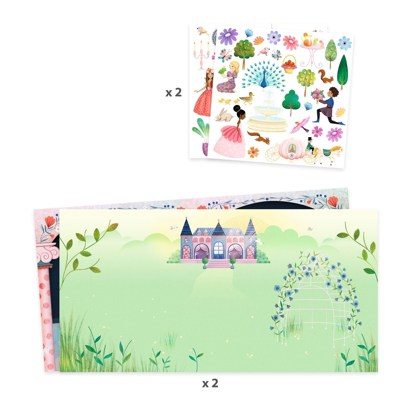 Life In The Castle with Reusable Stickers