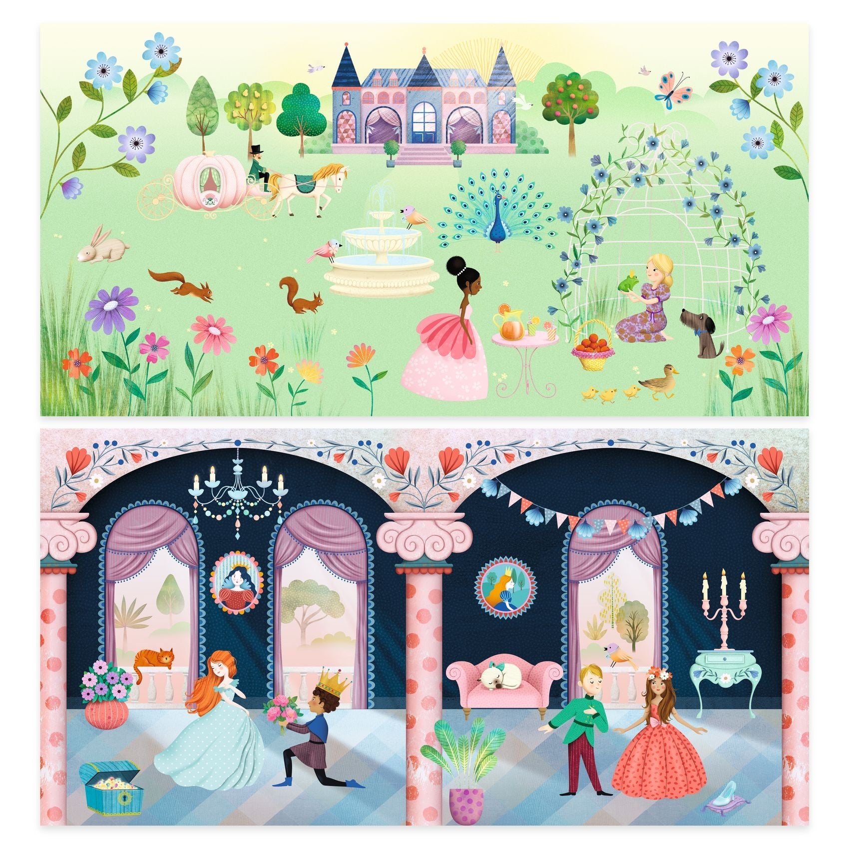 Life In The Castle with Reusable Stickers