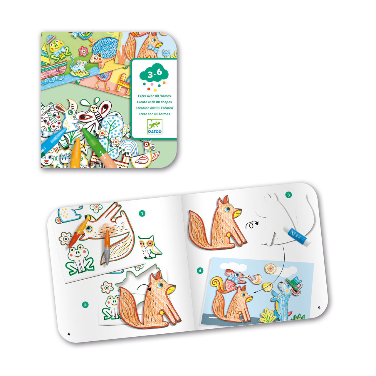 Create a World with Animals Colouring Set