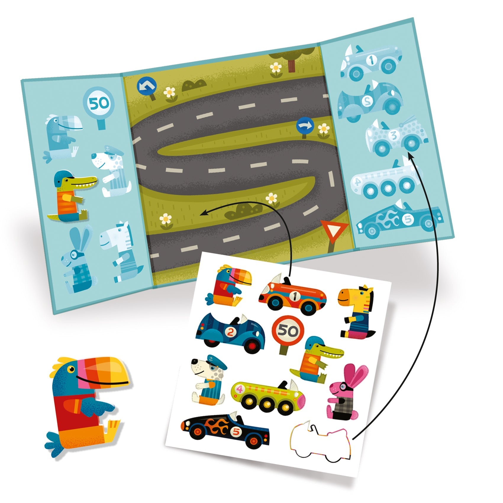 Create With Stickers – Cars