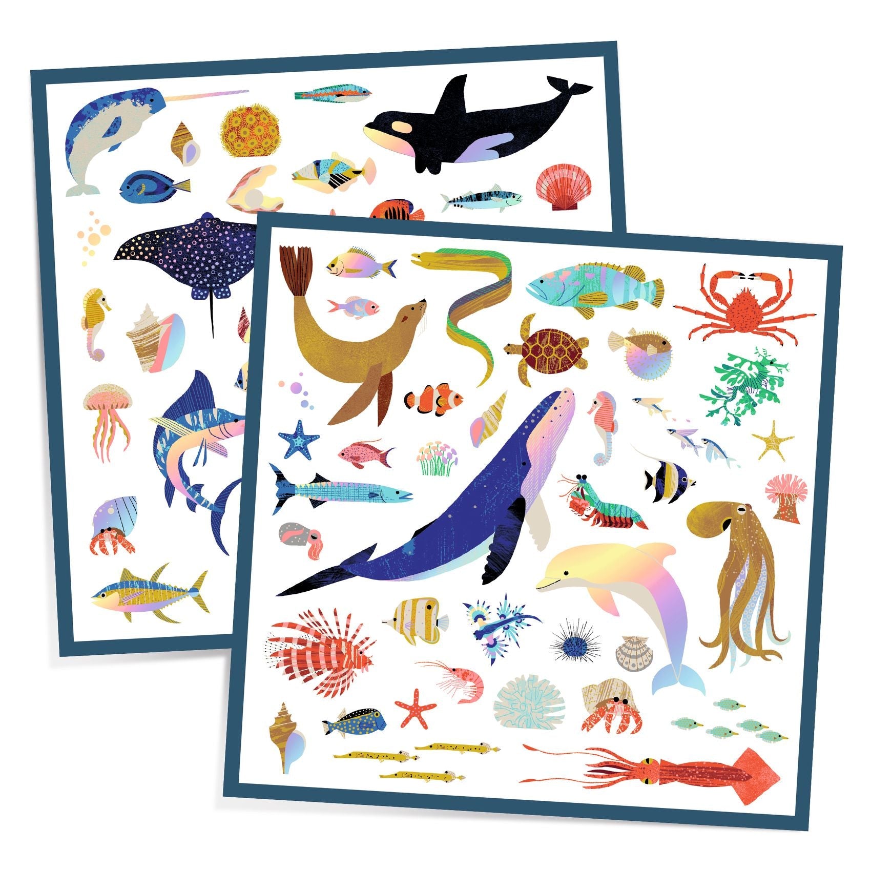 Ocean Metallic Sticker Collection