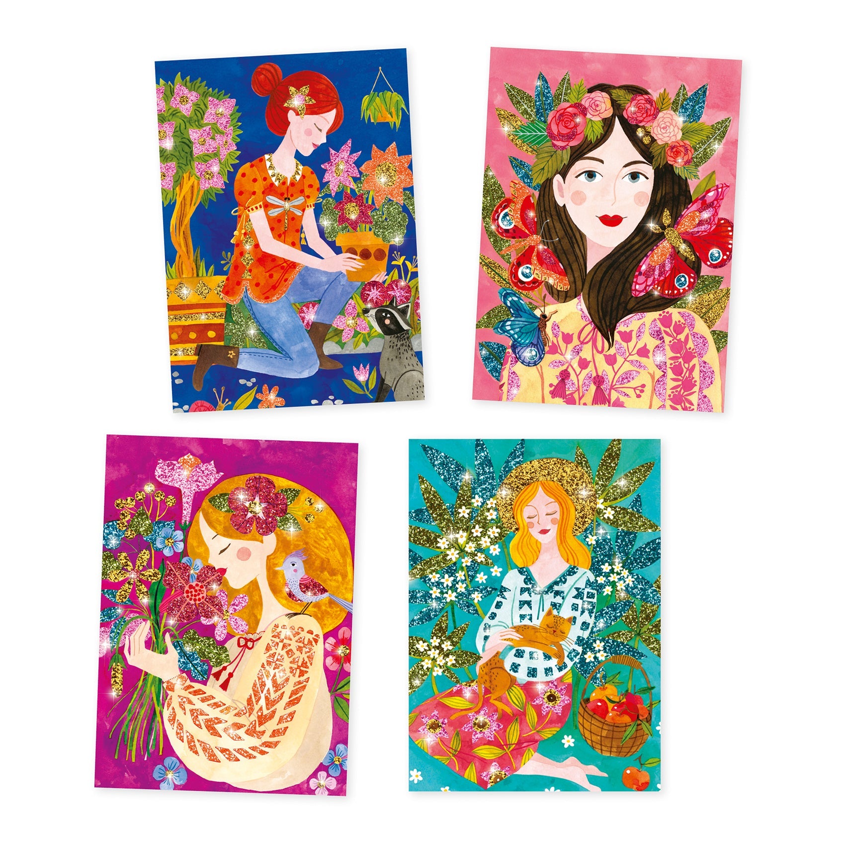 The Scent of Flowers Glitter Art