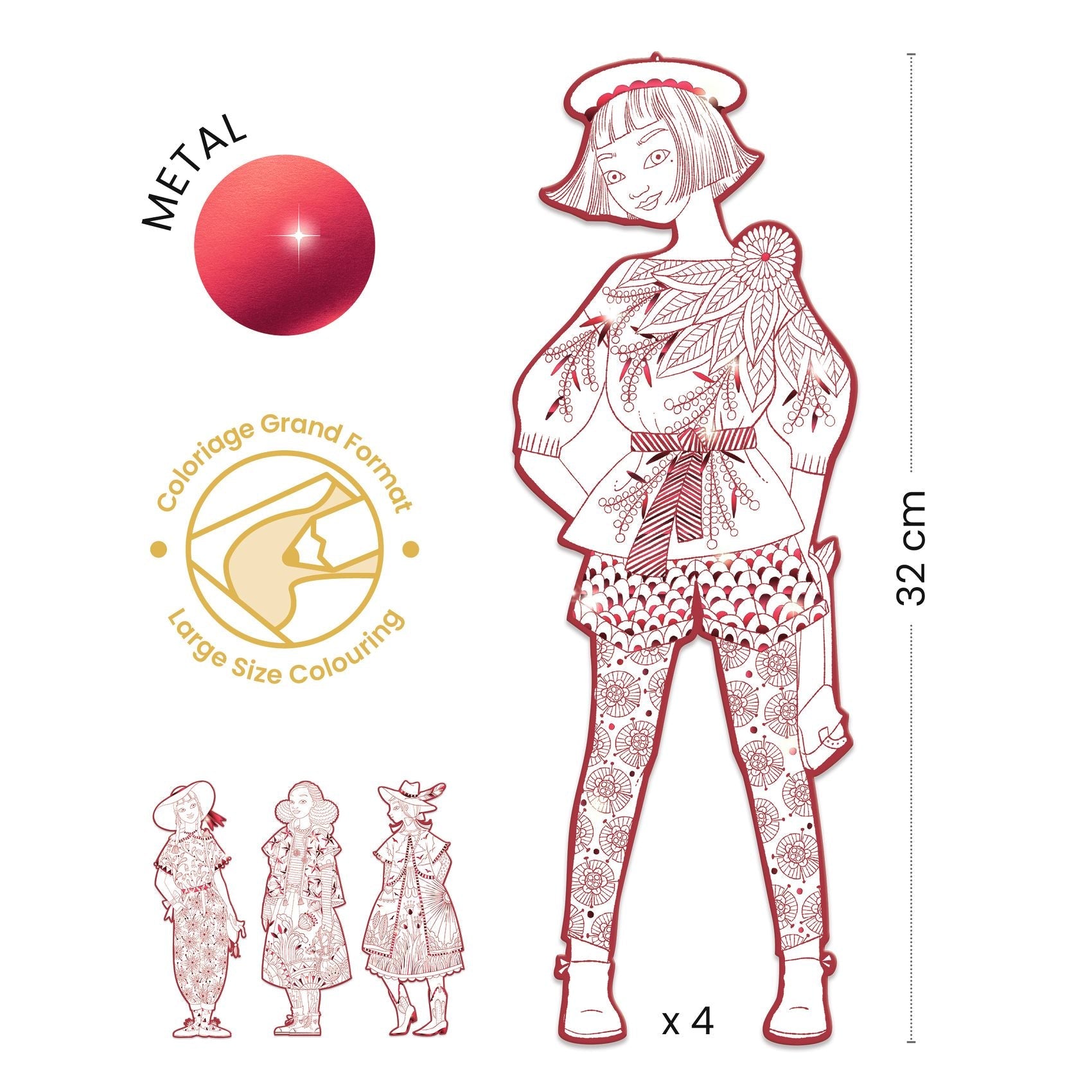 Les Demoiselles Colour-In Cards – Fiodor & Friends
