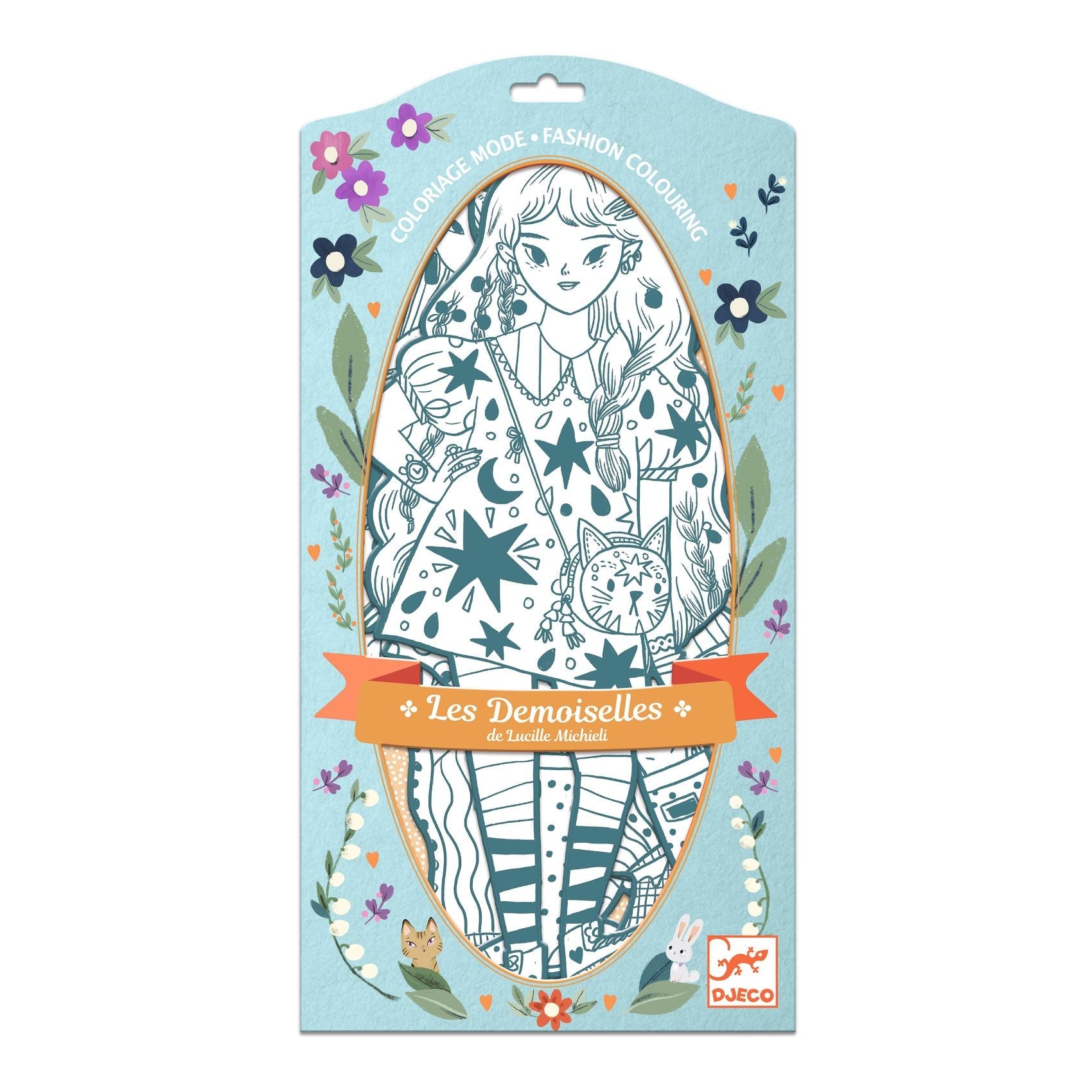 Les Demoiselles Colour-In Cards – Angele & Friends