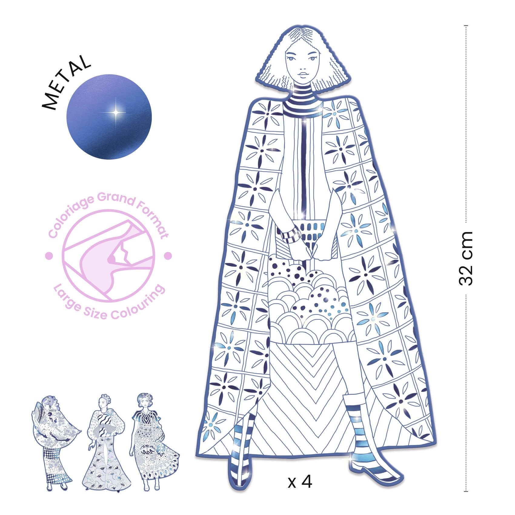 Les Demoiselles Colour-In Cards – Laura & Friends