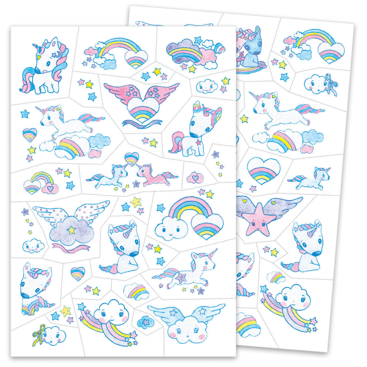 Unicorns Temporary Glitter Tattoos