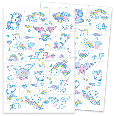 Unicorns Temporary Glitter Tattoos