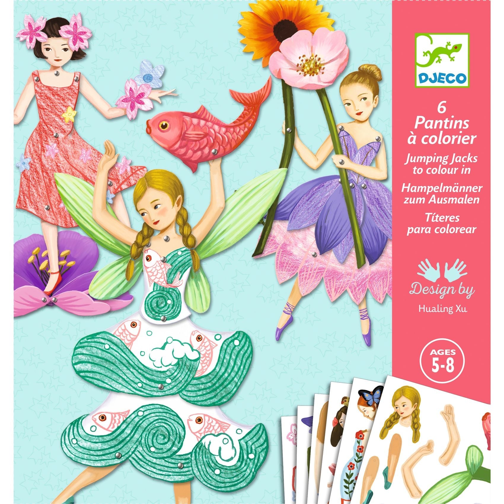 Jumping Jacks – Fairies Paper Puppets