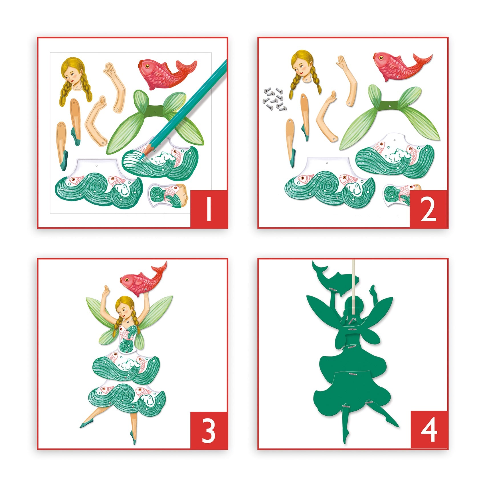 Jumping Jacks – Fairies Paper Puppets