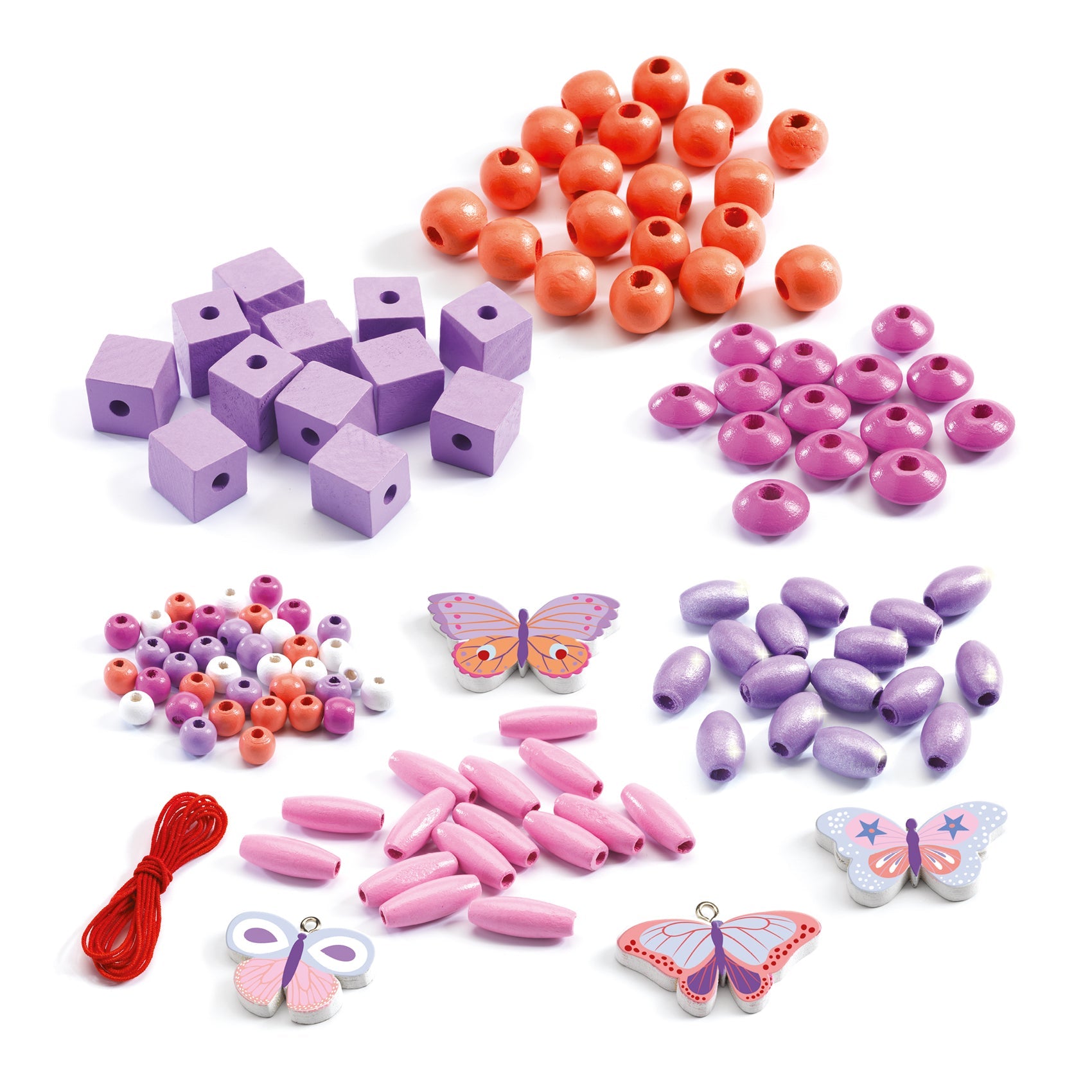Wooden Beads – Butterflies