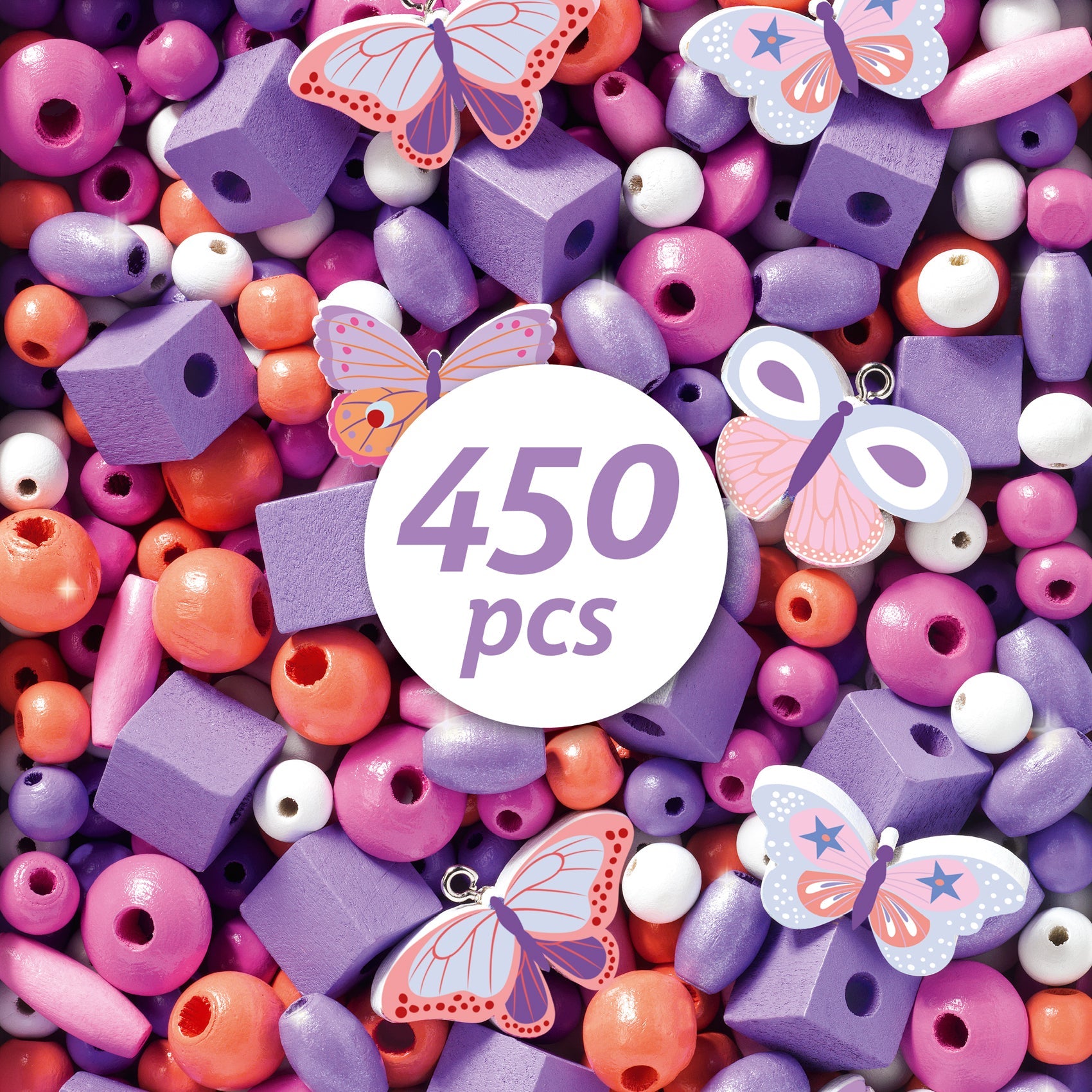 Wooden Beads – Butterflies