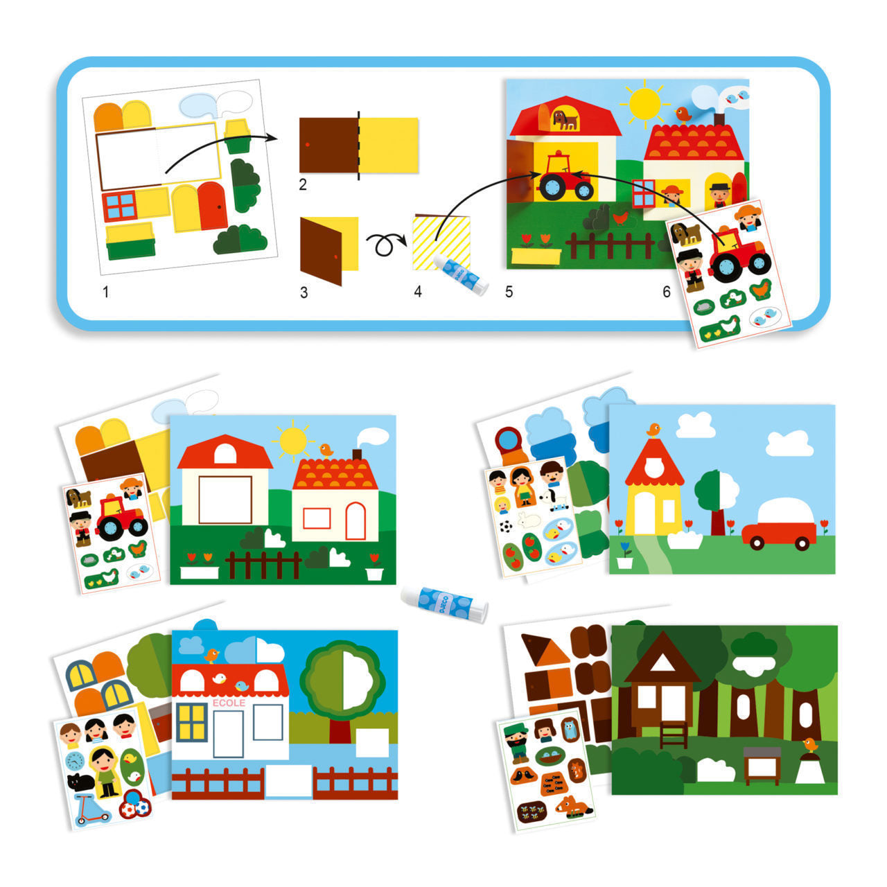 Hide and Seek Fold & Stick
