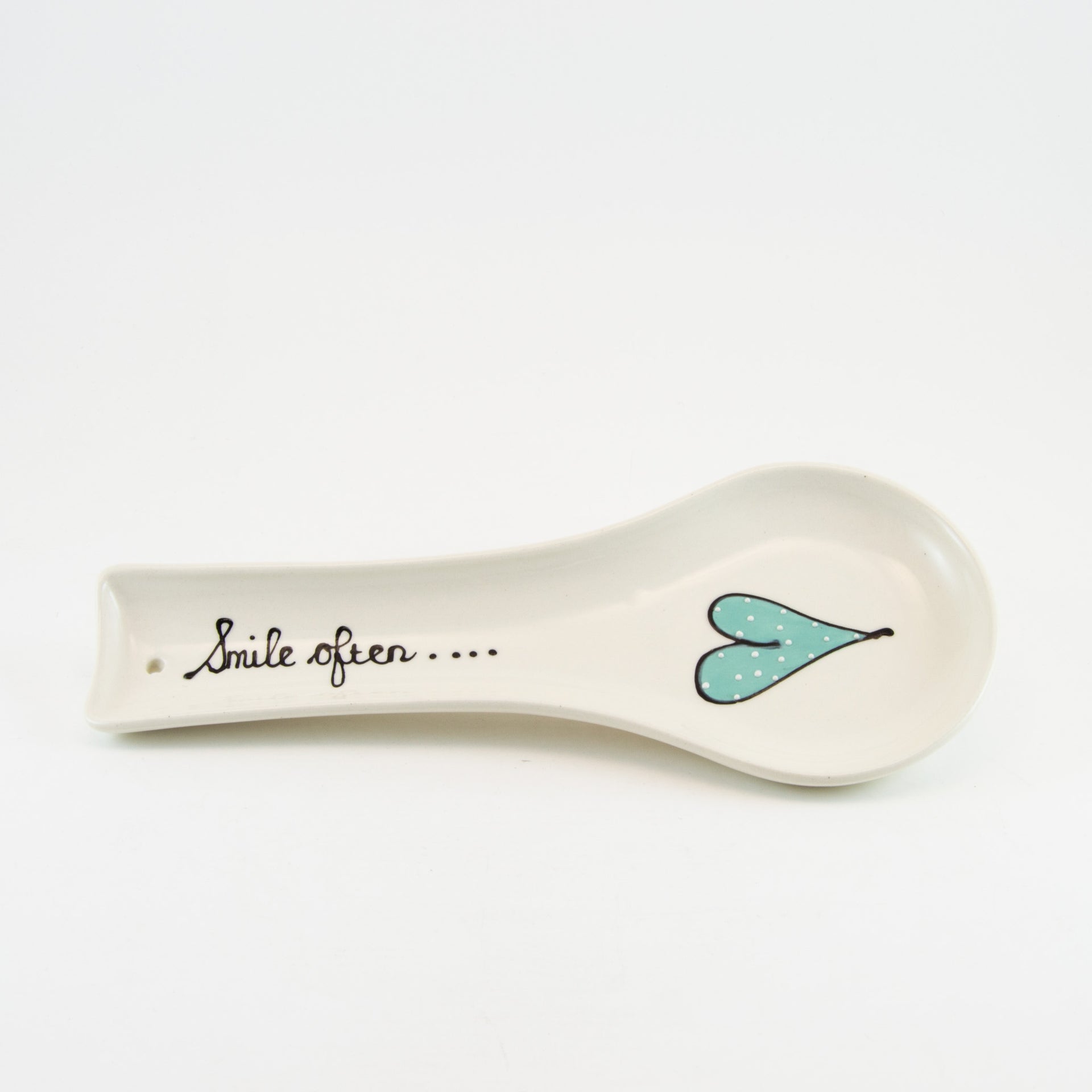 Spoon Rest Flat Heart & Words