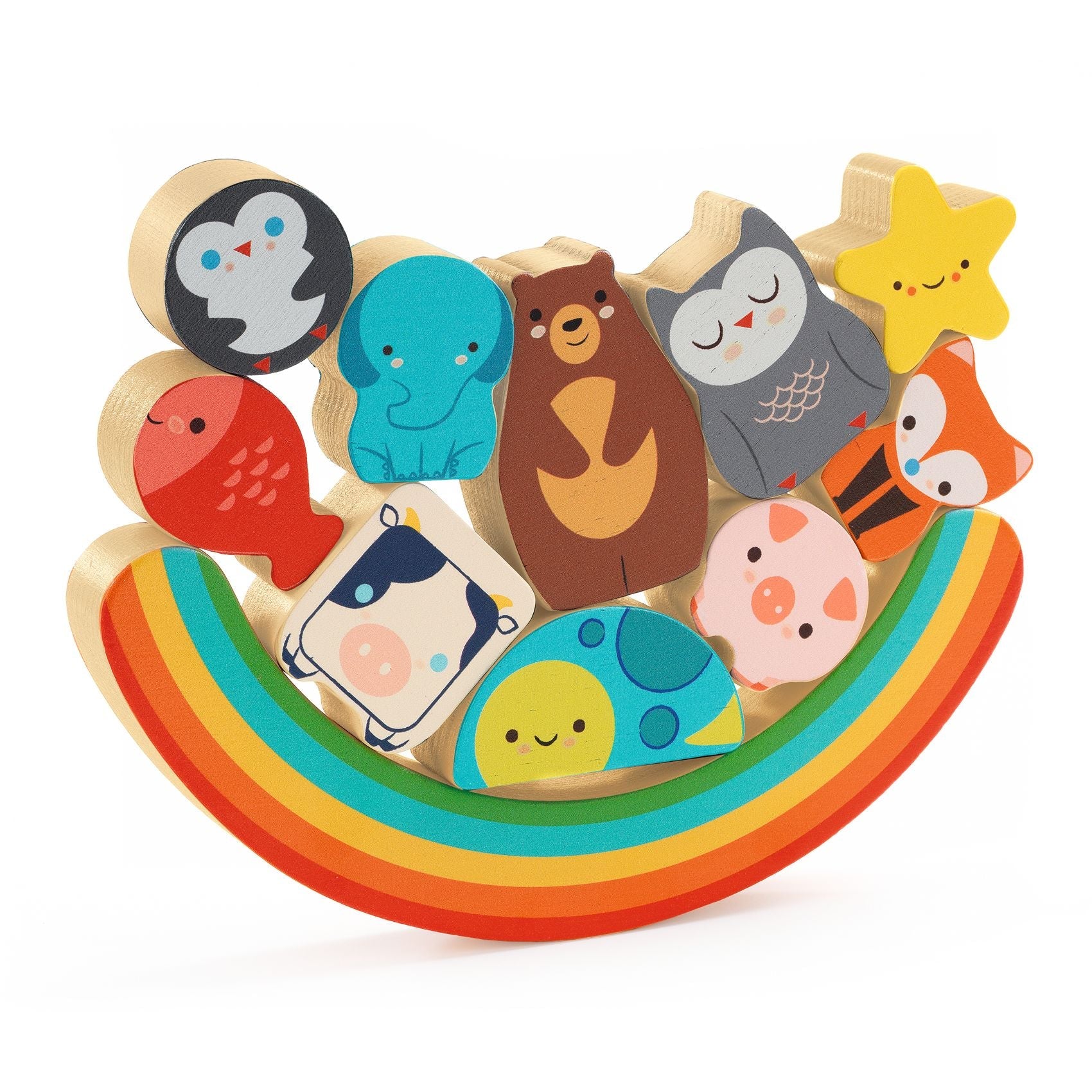 Djeco Wooden Puzzle - Puzz & Boom Rainbow