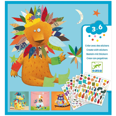 Create with stickers - Animals