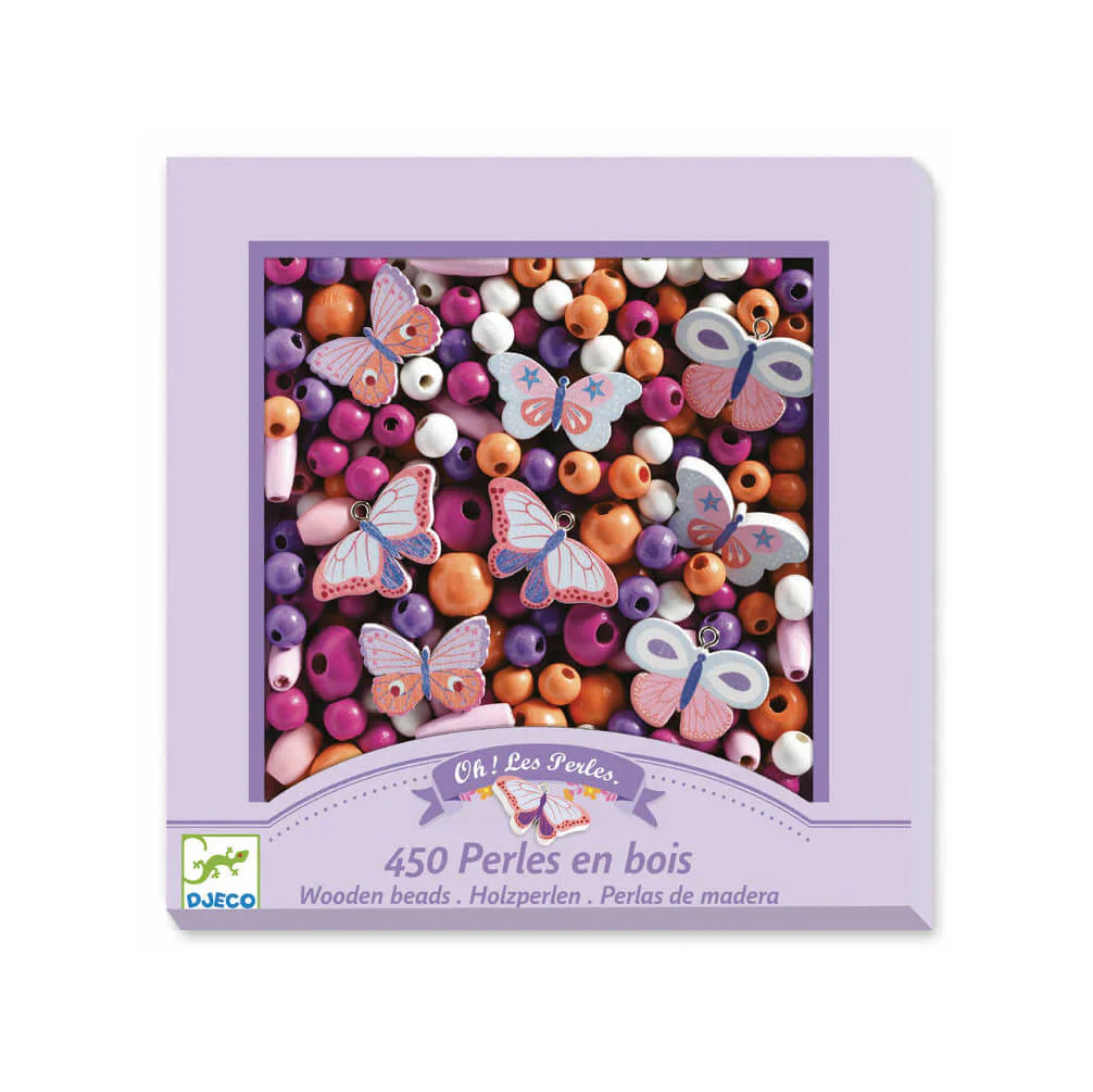 Wooden Beads – Butterflies