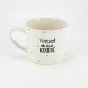 Mug C White Gloss - voetsek ek drink koffie